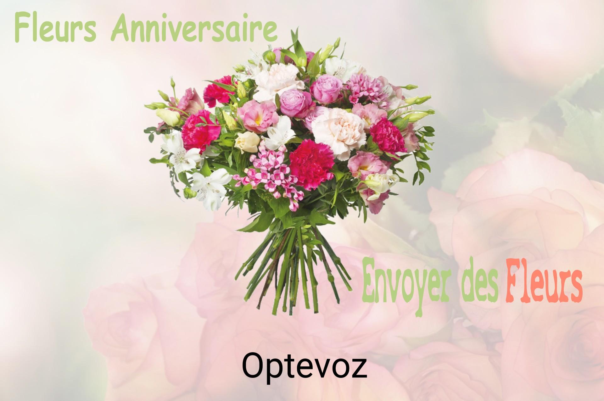 Bouquet de fleurs d’anniversaire livré à Optevoz